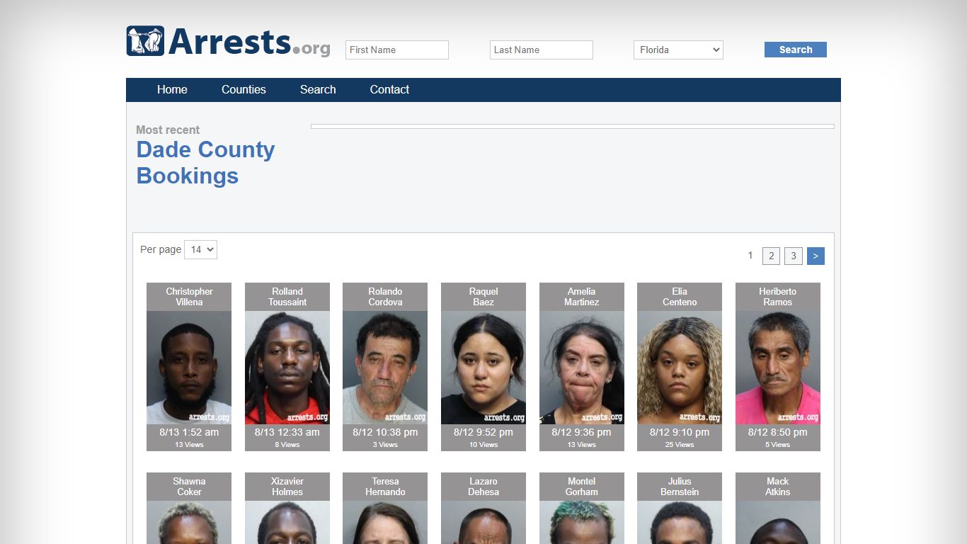 Dade County Arrests and Inmate Search